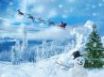 Tapety na plochu - Snowman and sleigh